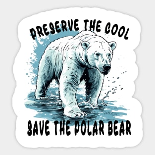 Chill Out, Save the Poles Sticker